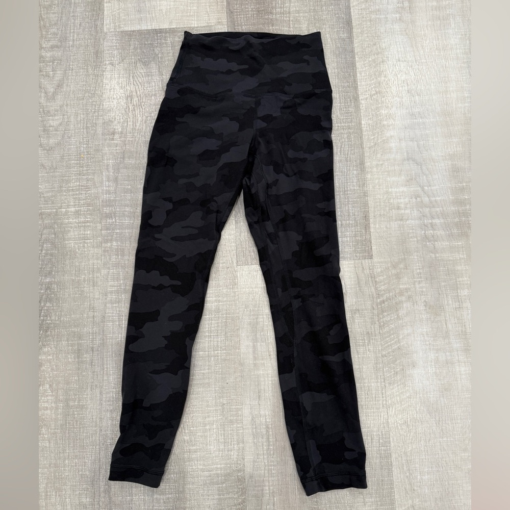 Lululemon Black Camouflage Leggings